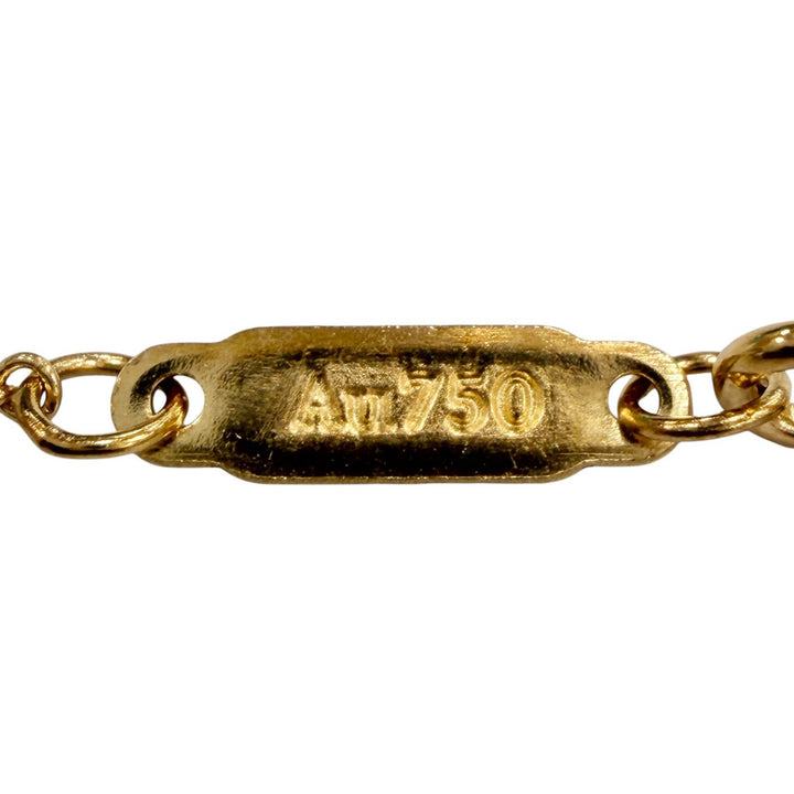 Excellent TIFFANY&Co. Necklace T smile small Yellow Gold AU750 Women