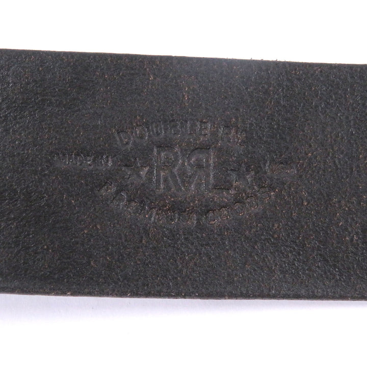 Excellent RRL belt Western flower carving with colored stone