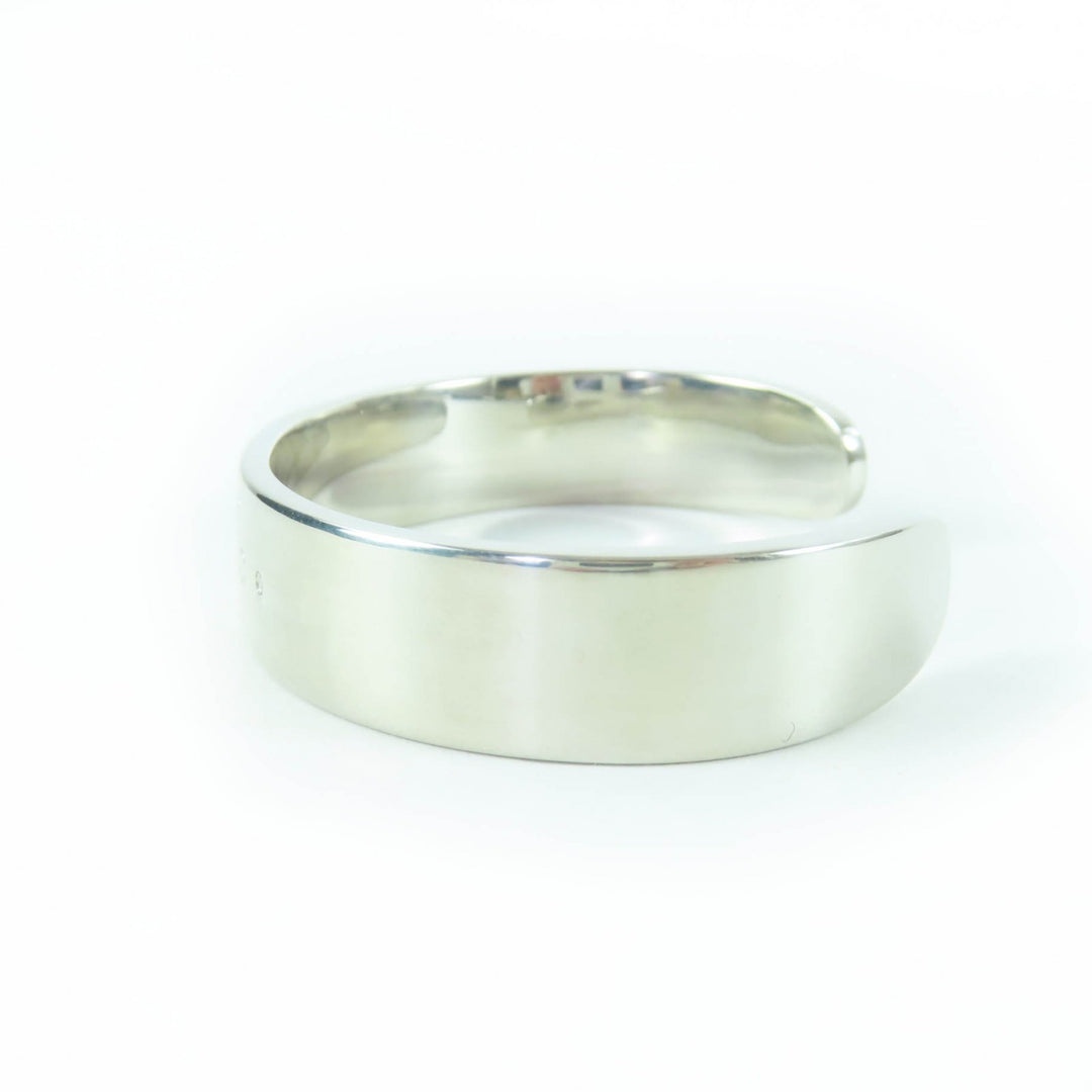 Great TIFFANY&Co. Bangle Narrow cuff Silver AG925