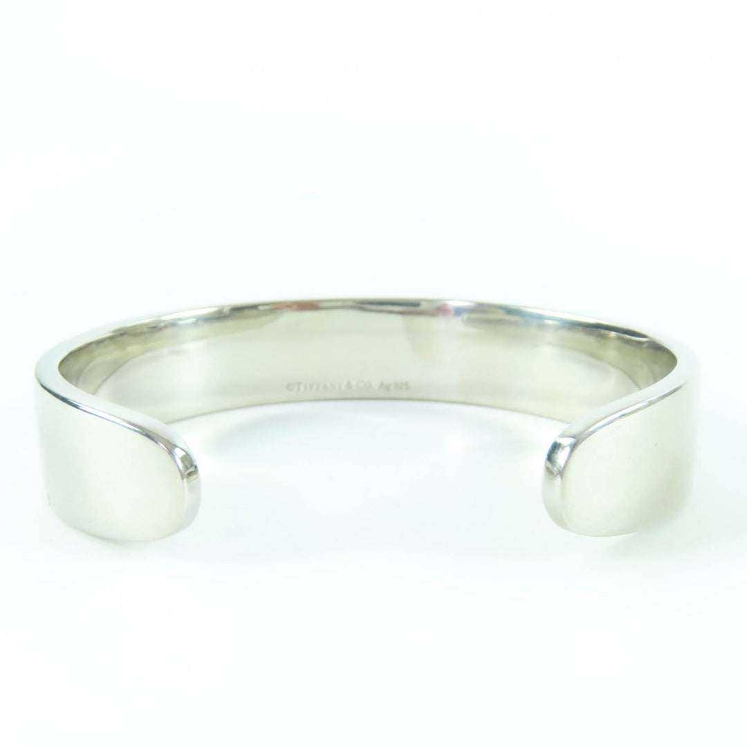 Great TIFFANY&Co. Bangle Narrow cuff Silver AG925