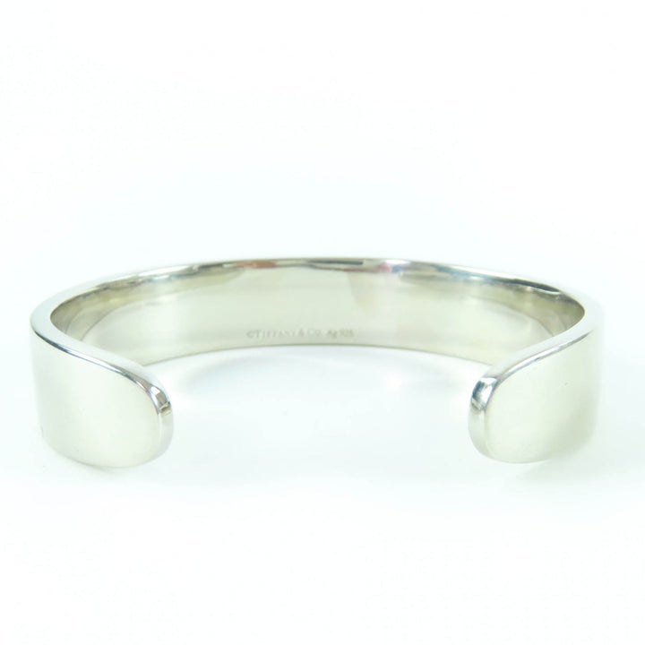 Great TIFFANY&Co. Bangle Narrow cuff Silver AG925