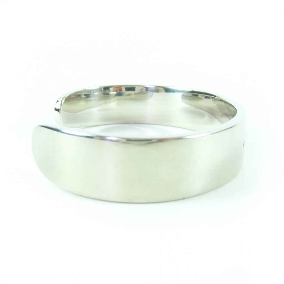 Great TIFFANY&Co. Bangle Narrow cuff Silver AG925