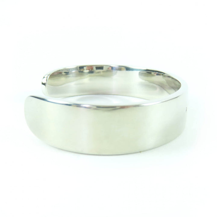 Great TIFFANY&Co. Bangle Narrow cuff Silver AG925
