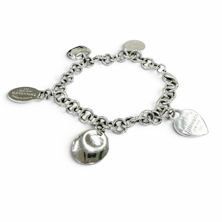 Great TIFFANY&Co. bracelet Return to MultiTag Rare Silver 925 Women