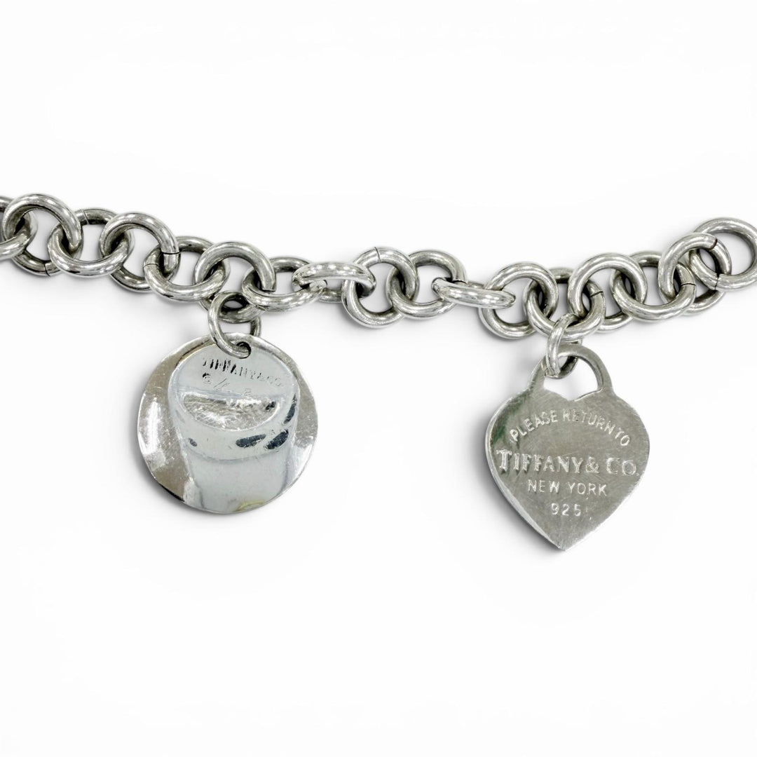 Great TIFFANY&Co. bracelet Return to MultiTag Rare Silver 925 Women