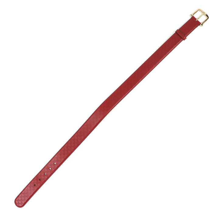 Great GUCCI belt Micro Guccisima Leather Red series leather mens 281548