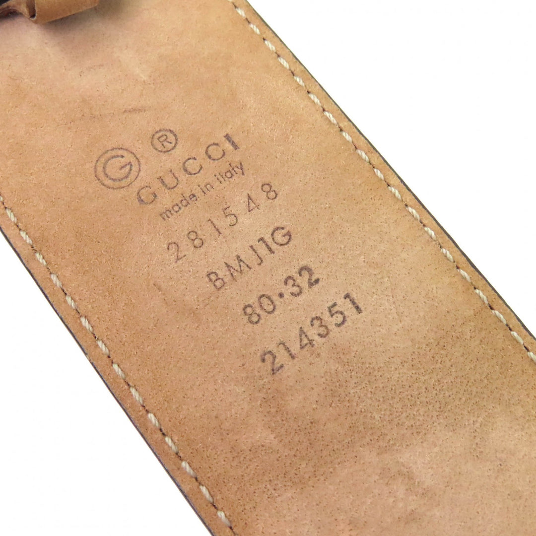 Great GUCCI belt Micro Guccisima Leather Red series leather mens 281548