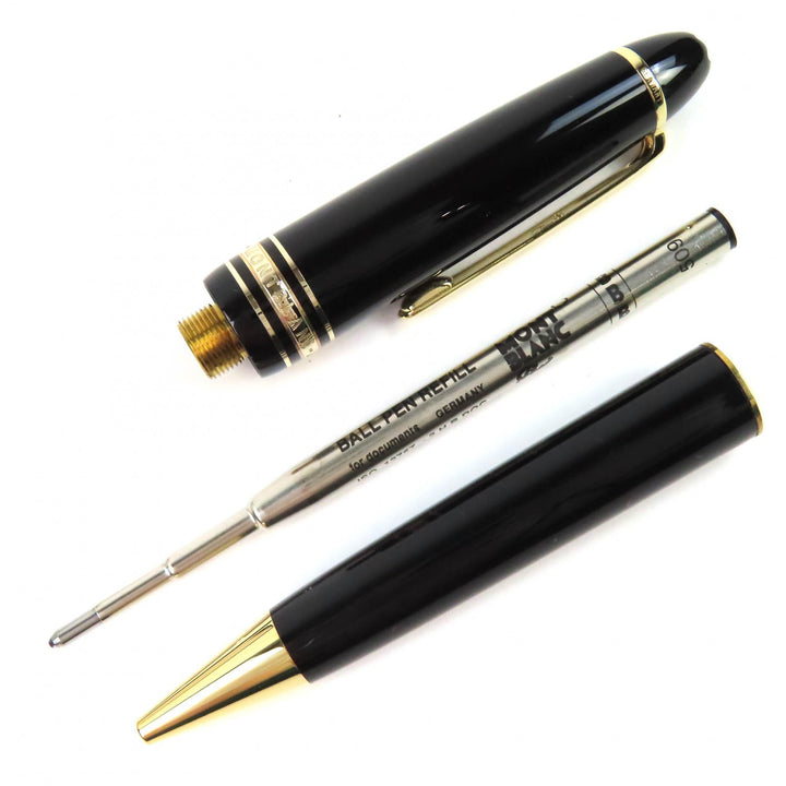 Excellent MONTBLANC Ballpoint pen Meisterstück Pix White Star Twist Style black