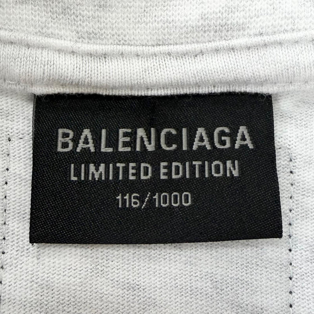 Excellent BALENCIAGA Short sleeve T-shirt Distressed finish Limited Edition