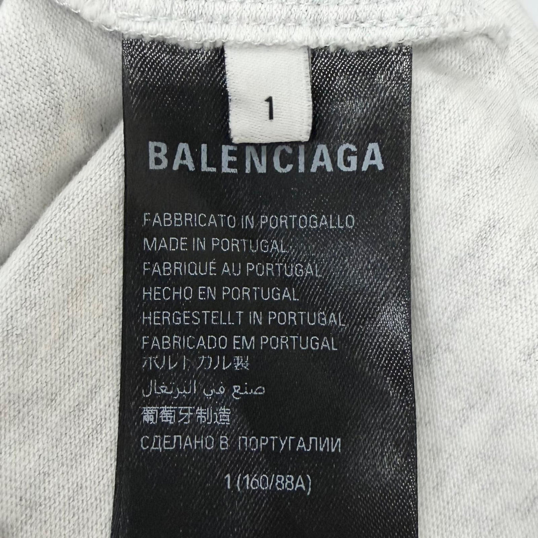 Excellent BALENCIAGA Short sleeve T-shirt Distressed finish Limited Edition