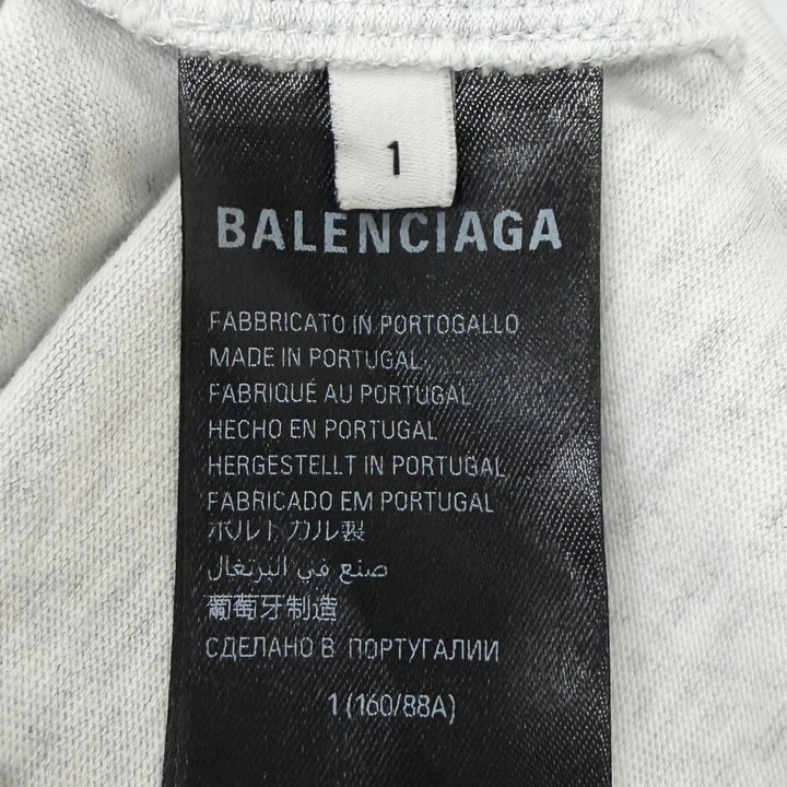 Excellent BALENCIAGA Short sleeve T-shirt Distressed finish Limited Edition