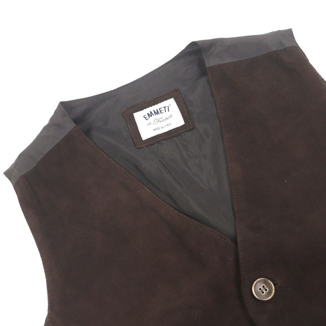 Great EMMETI Best MICHELE Goatskin vest Goat leather mens 44 24-06-0252-309