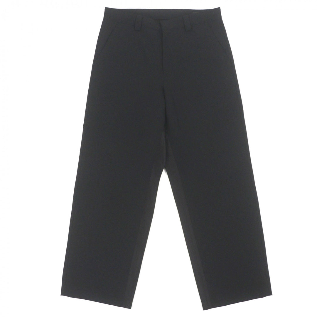 Excellent PRADA slacks black Virgin wool mens 46 SPH255