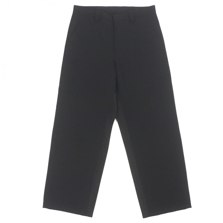 Excellent PRADA slacks black Virgin wool mens 46 SPH255