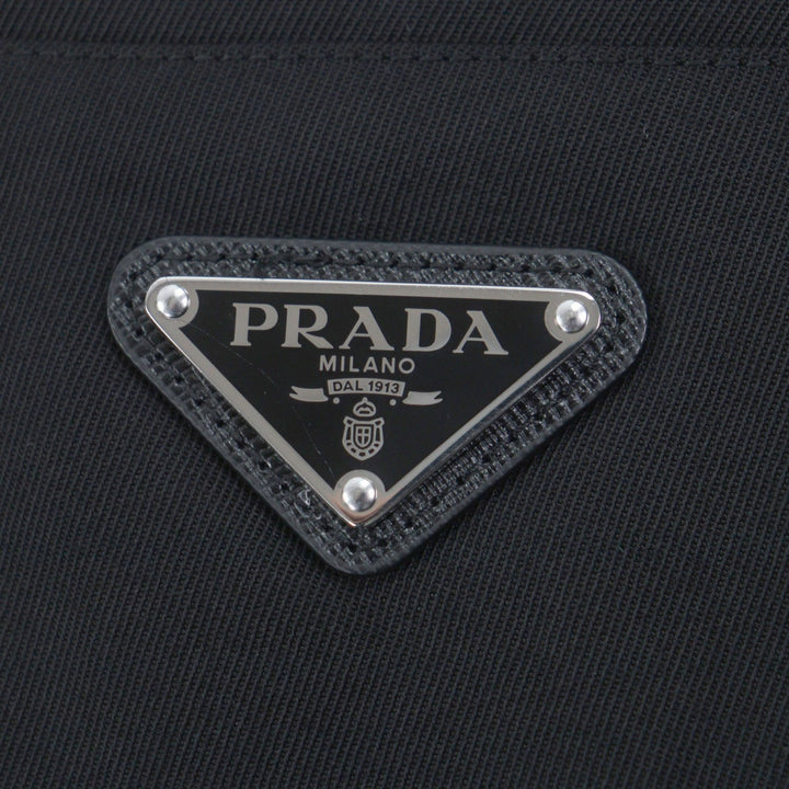 Excellent PRADA slacks black Virgin wool mens 46 SPH255