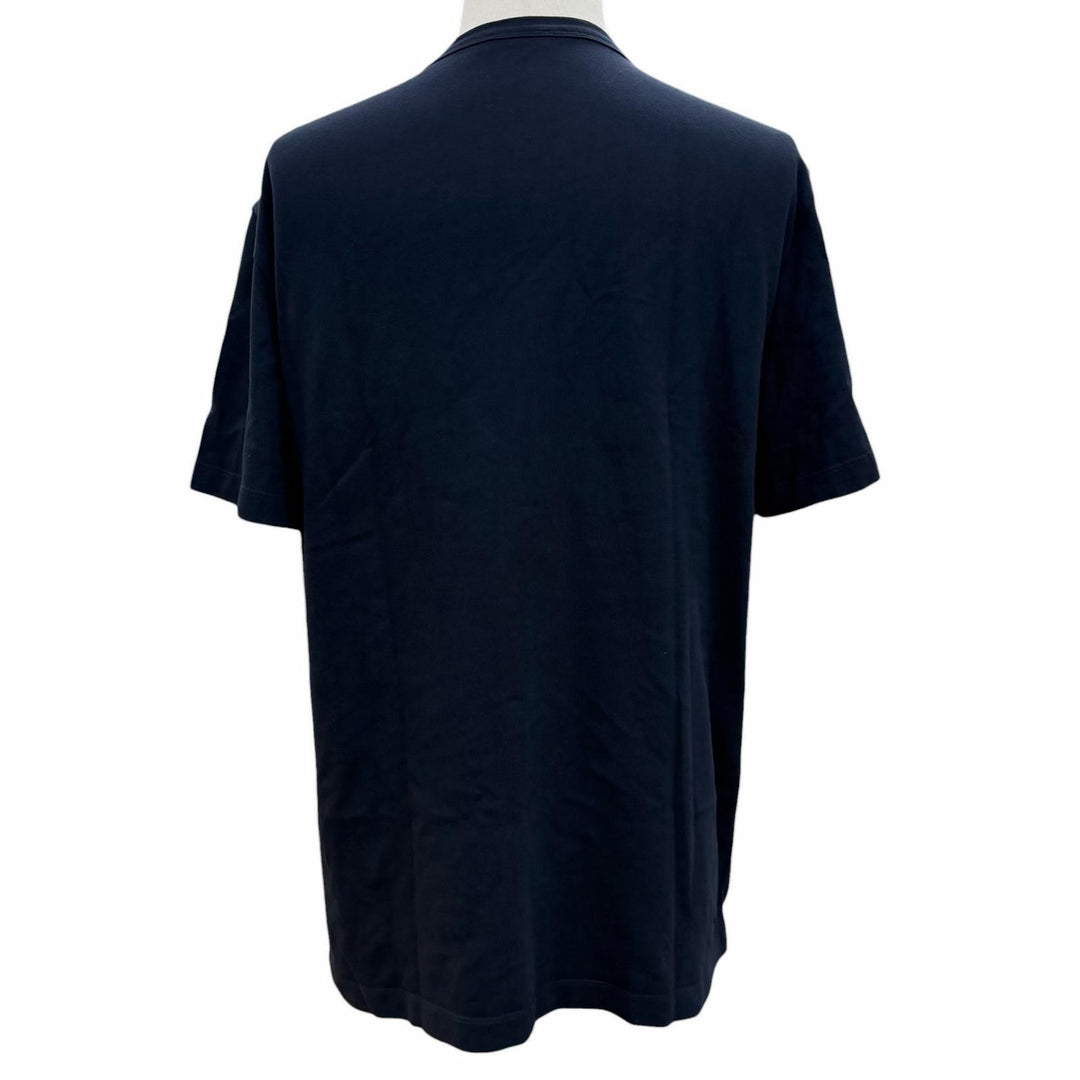 Great MONCLER Short sleeve T-shirt Navy cotton mens L F20918C78410