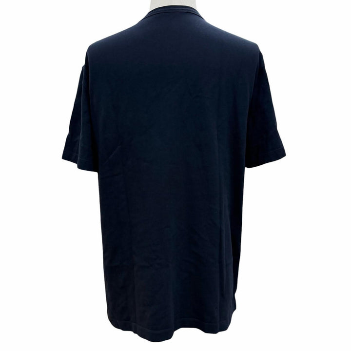 Great MONCLER Short sleeve T-shirt Navy cotton mens L F20918C78410