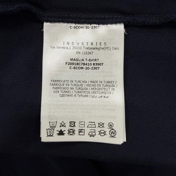 Great MONCLER Short sleeve T-shirt Navy cotton mens L F20918C78410