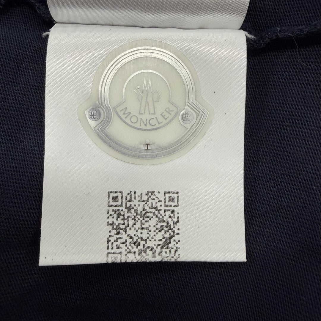 Great MONCLER Short sleeve T-shirt Navy cotton mens L F20918C78410