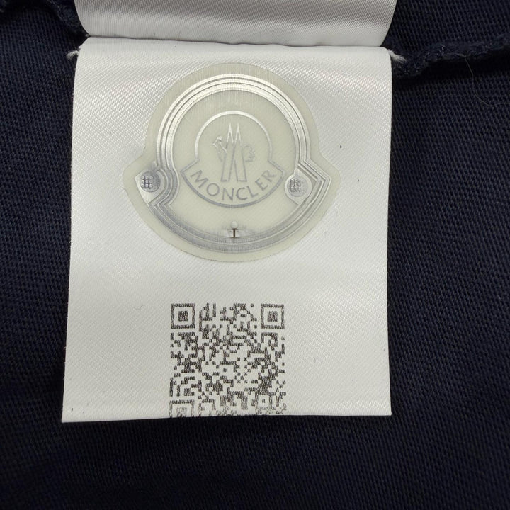 Great MONCLER Short sleeve T-shirt Navy cotton mens L F20918C78410