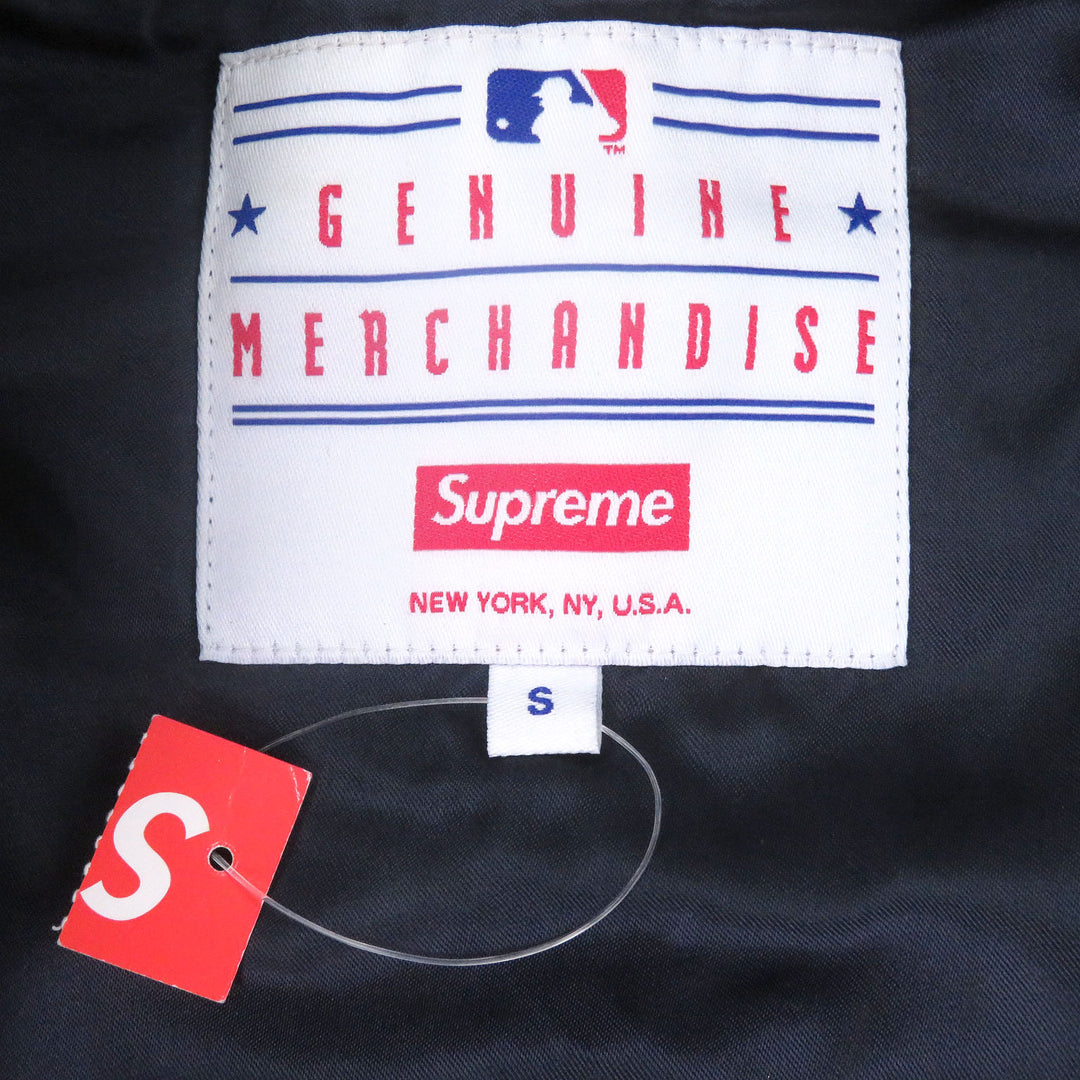 Great Supreme NEW YORK YANKEES Stajan NEW YORK YANKEES LEATHER VARSITY JACKET