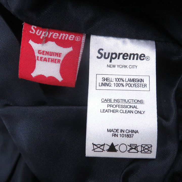 Great Supreme NEW YORK YANKEES Stajan NEW YORK YANKEES LEATHER VARSITY JACKET