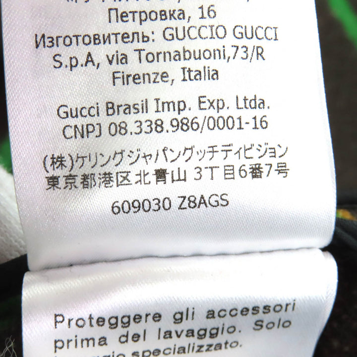 Excellent GUCCI Check Pattern Lining GGPattern Horsebit Long Wool Coat 40 609030