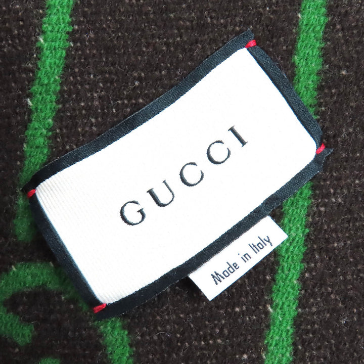 Excellent GUCCI Check Pattern Lining GGPattern Horsebit Long Wool Coat 40 609030