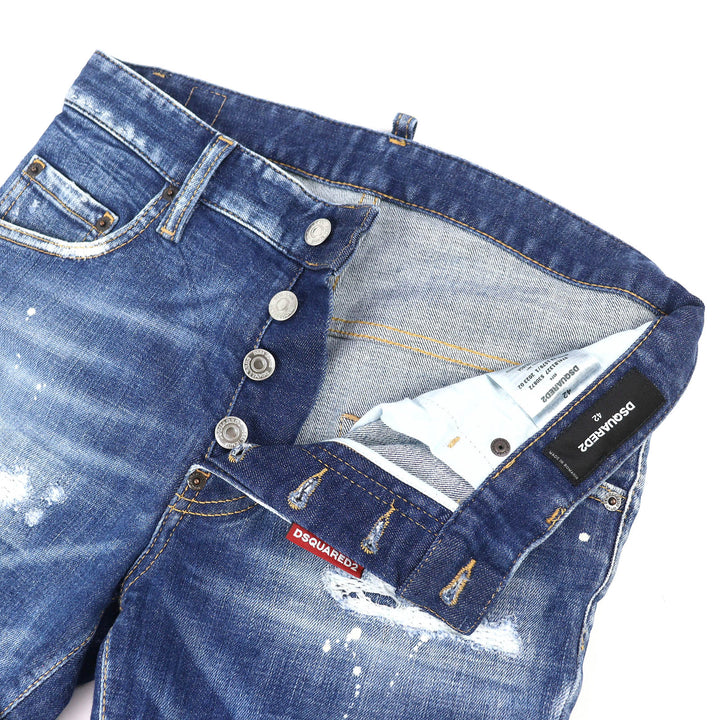 Discounted Great DSQUARED2 Denim pants SUPER TWINKY JEANS Damage processing 42 S74LB1327