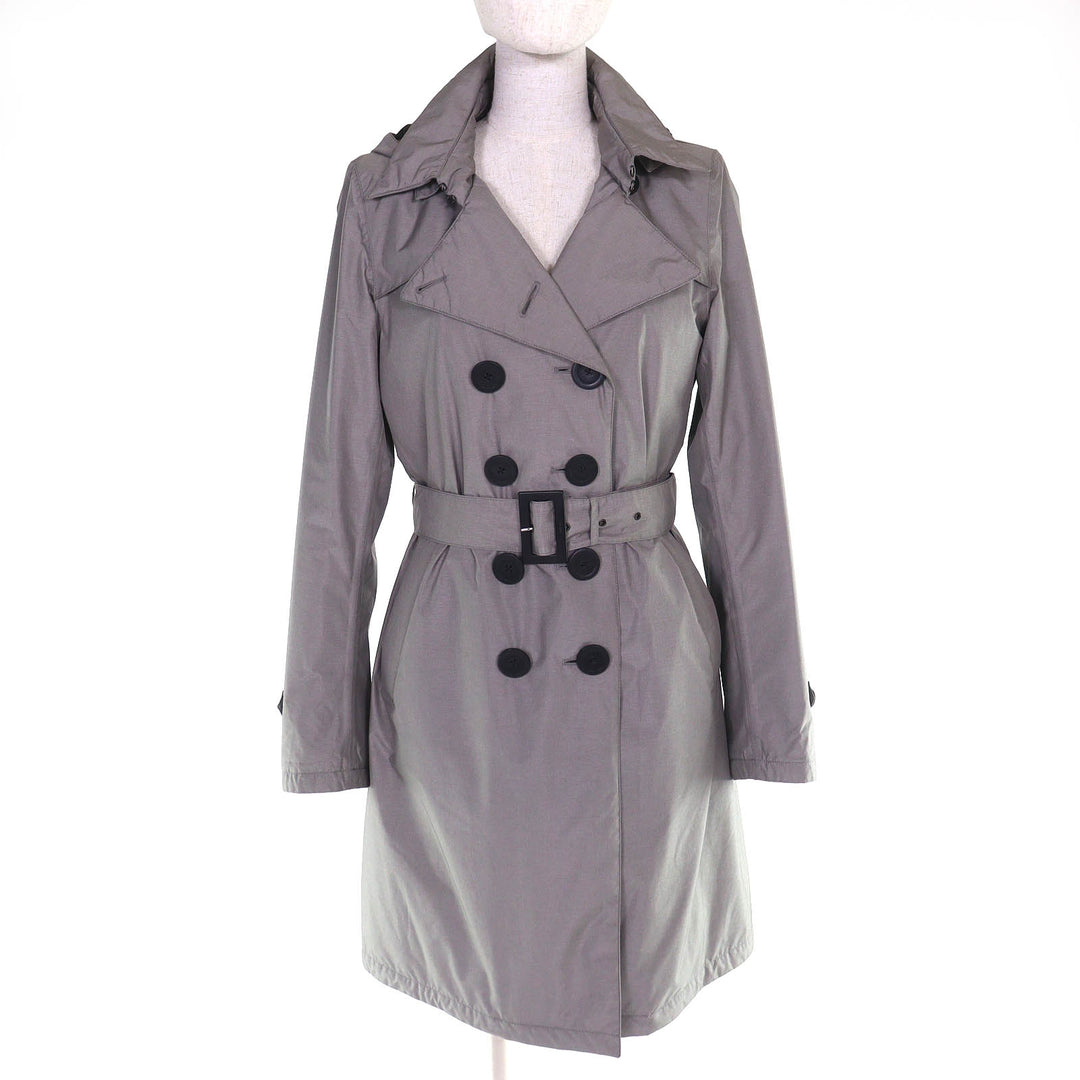 Excellent Herno coat Belted, padded, double-layered, long bed gray 42 IM16DL