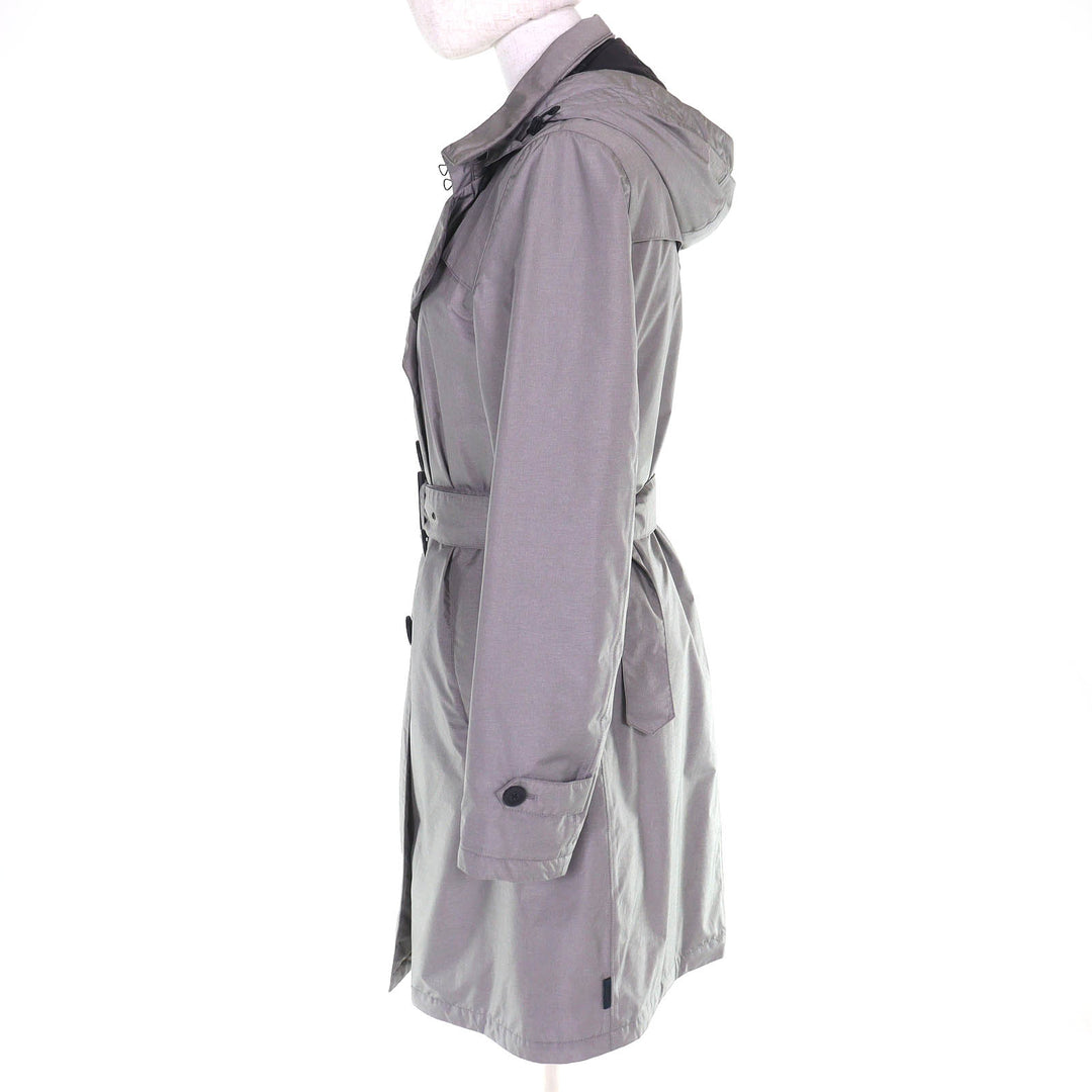 Excellent Herno coat Belted, padded, double-layered, long bed gray 42 IM16DL