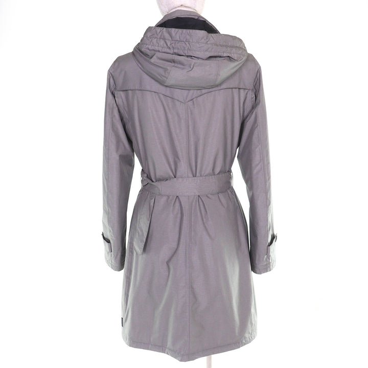 Excellent Herno coat Belted, padded, double-layered, long bed gray 42 IM16DL