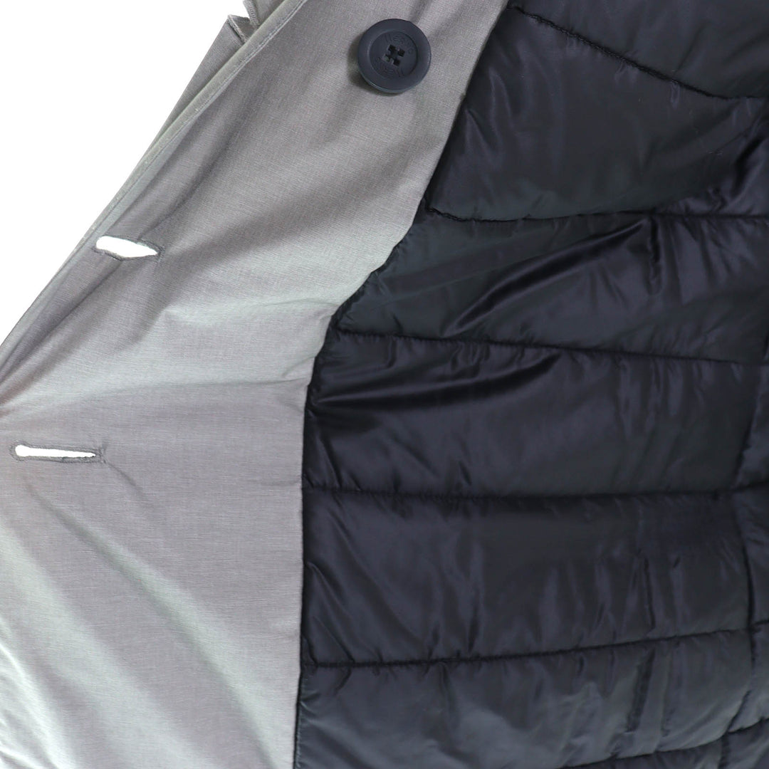 Excellent Herno coat Belted, padded, double-layered, long bed gray 42 IM16DL