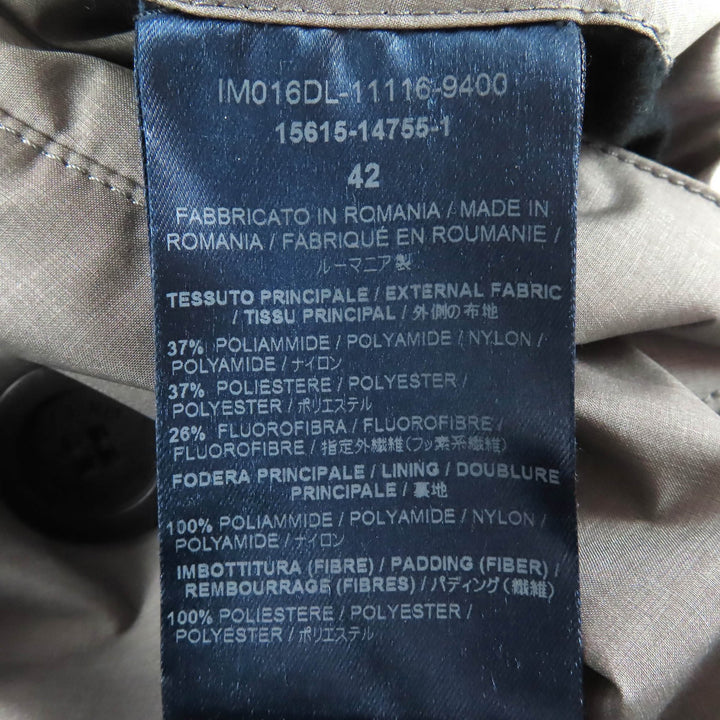 Excellent Herno coat Belted, padded, double-layered, long bed gray 42 IM16DL