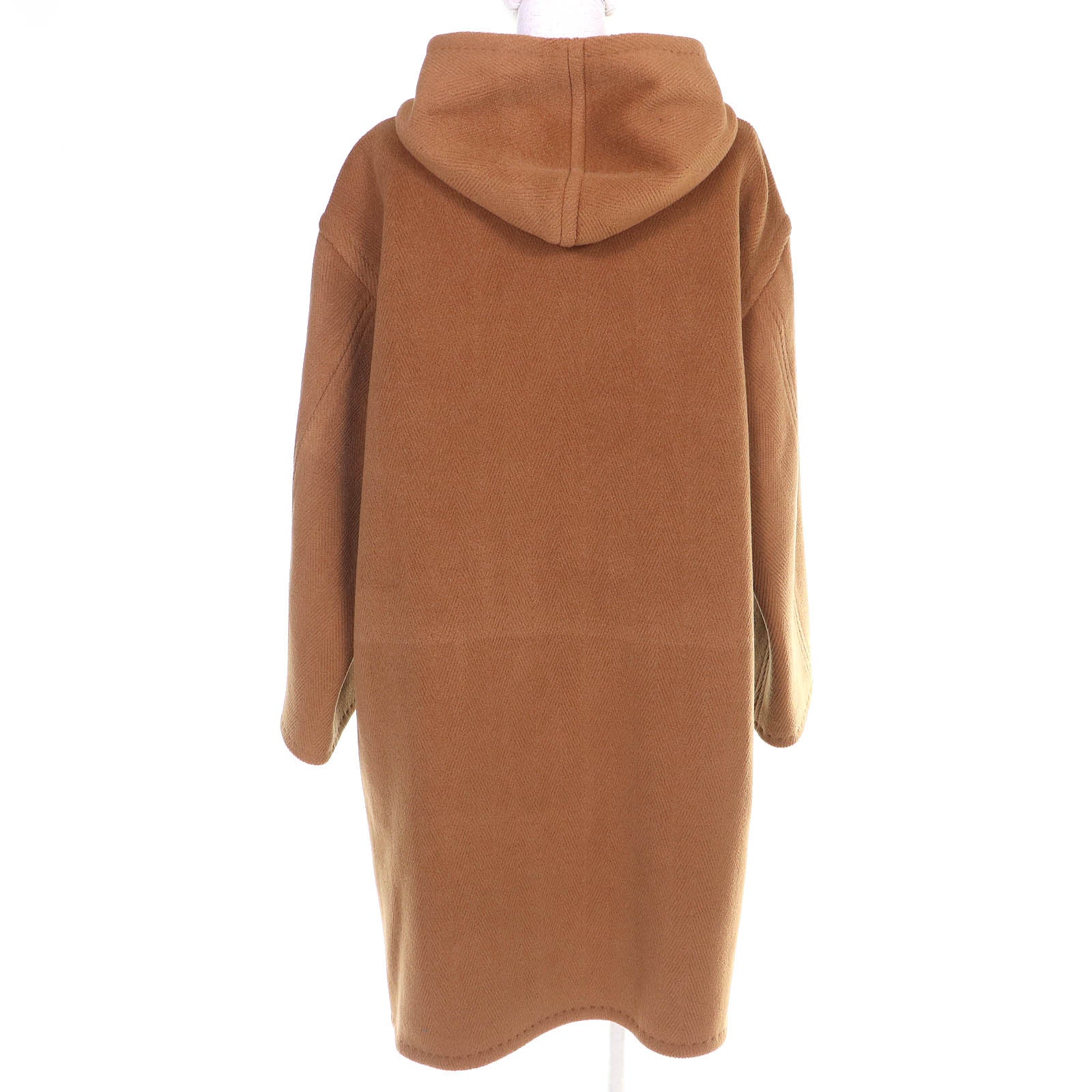ジャケット・アウター AURALEE WOOL HERINGBONE PILE HOODED COAT Excellent AURALEE coat WOOL HERINGBONE PILE HOODED COAT Brown wool