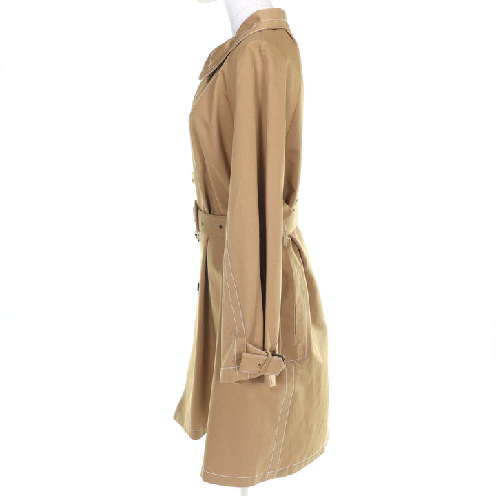 Excellent MARNI coat Belted stitched design single long beige 36 CPMA0091CU