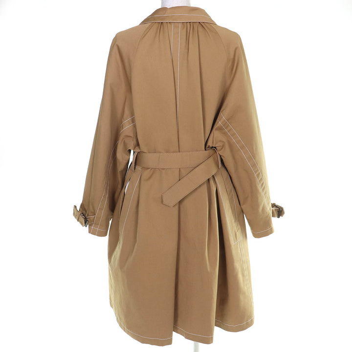 Excellent MARNI coat Belted stitched design single long beige 36 CPMA0091CU