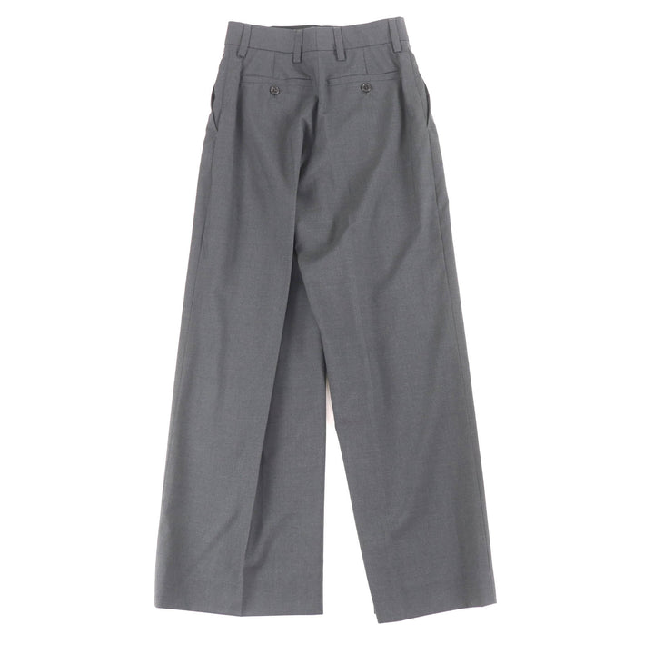 Excellent PRADA Pants Charcoal gray Virgin wool Women 36 DNA940
