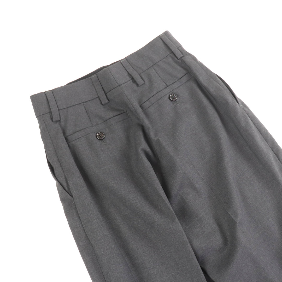Excellent PRADA Pants Charcoal gray Virgin wool Women 36 DNA940