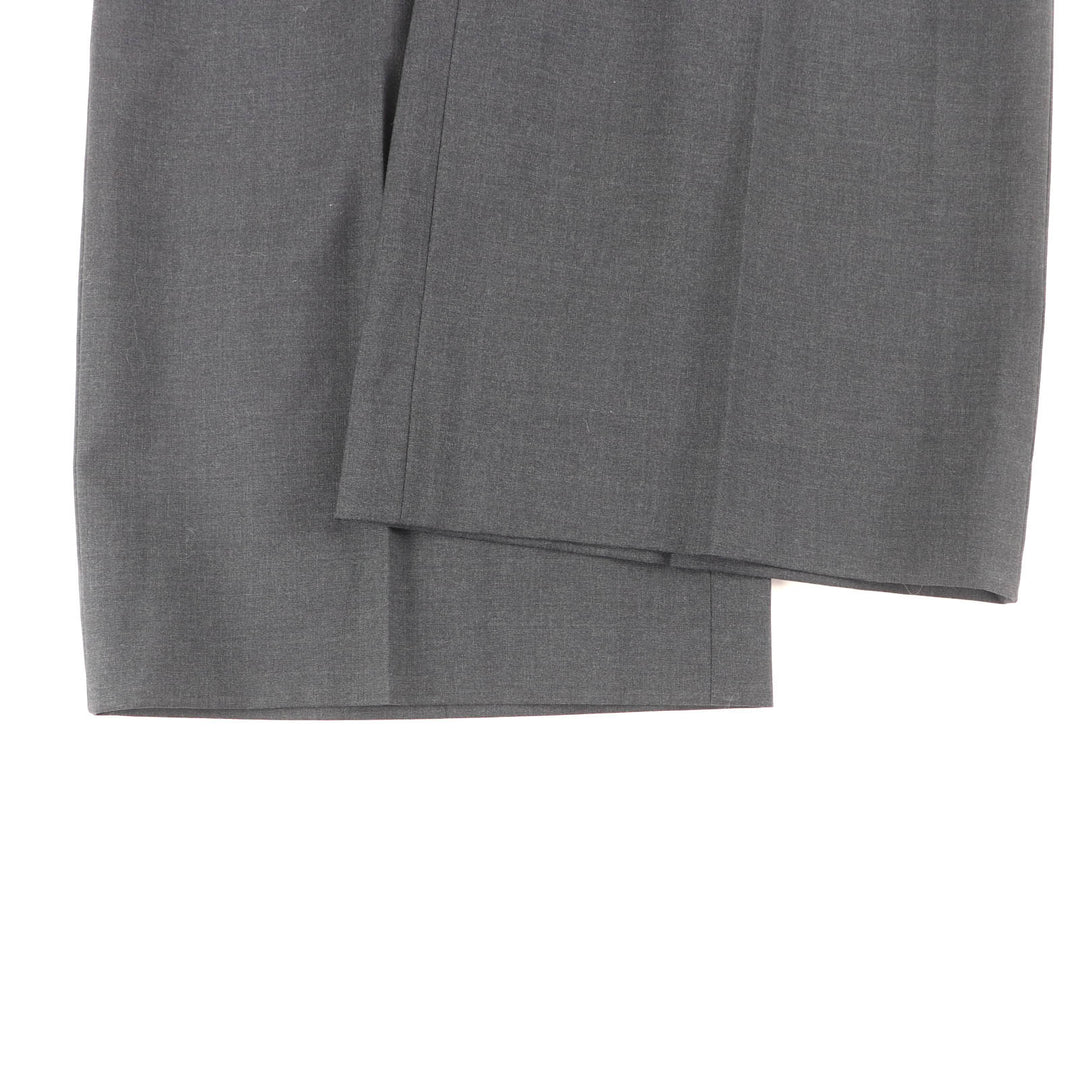 Excellent PRADA Pants Charcoal gray Virgin wool Women 36 DNA940