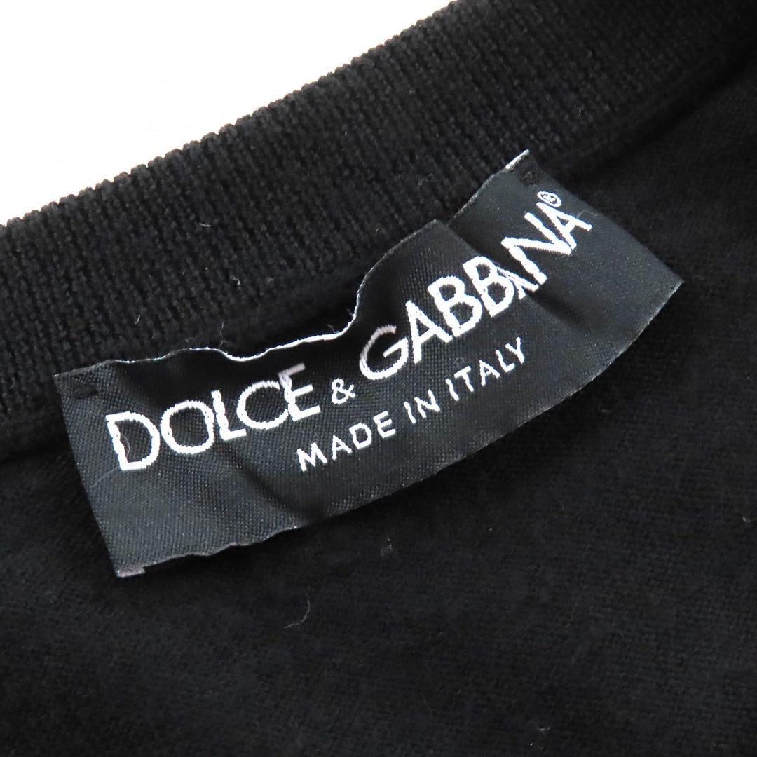 Great DOLCE&GABBANA Heart motif design all-over print 3/4 sleeve knit 40