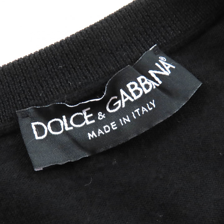 Great DOLCE&GABBANA Heart motif design all-over print 3/4 sleeve knit 40
