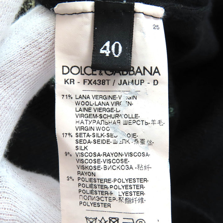 Great DOLCE&GABBANA Heart motif design all-over print 3/4 sleeve knit 40