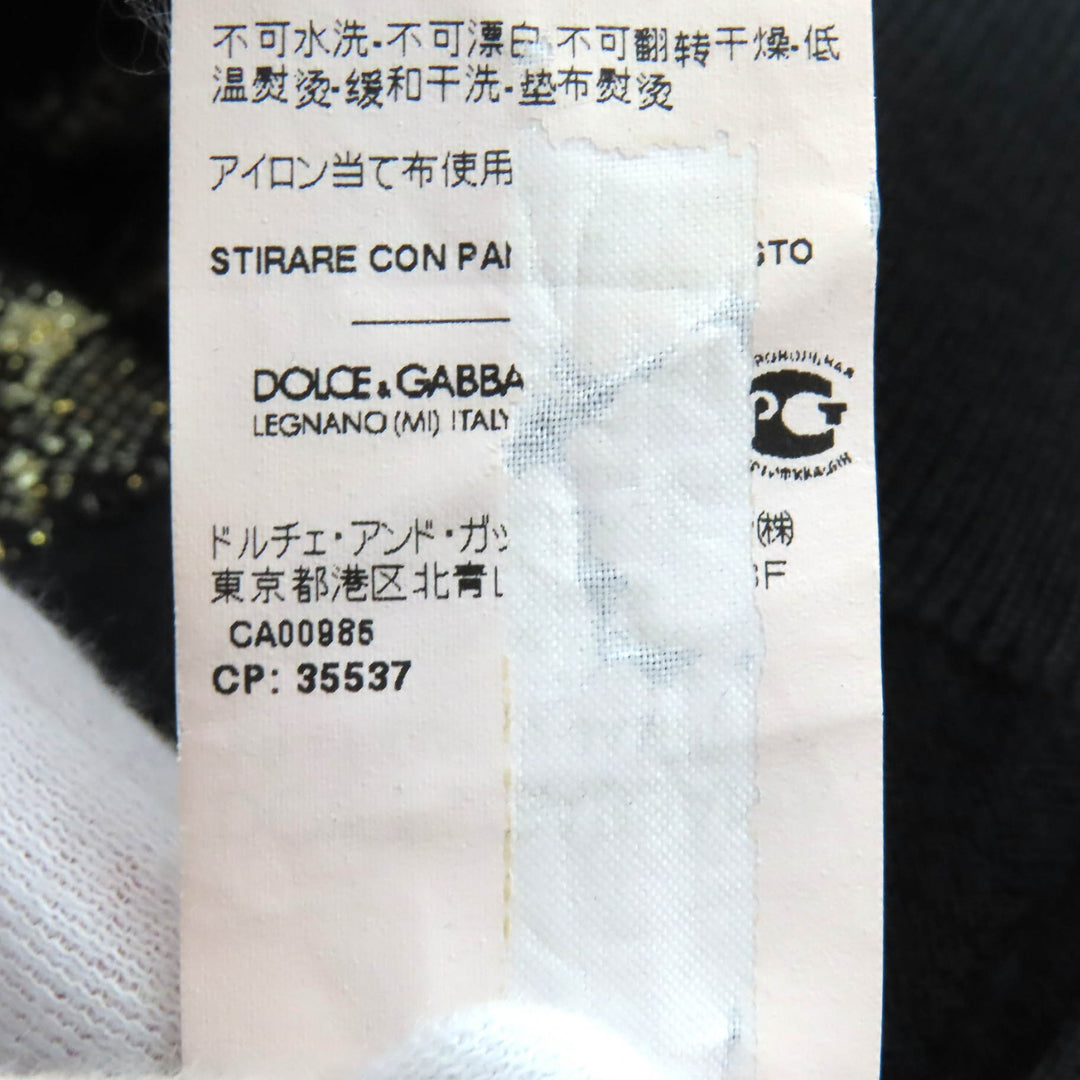 Great DOLCE&GABBANA Heart motif design all-over print 3/4 sleeve knit 40