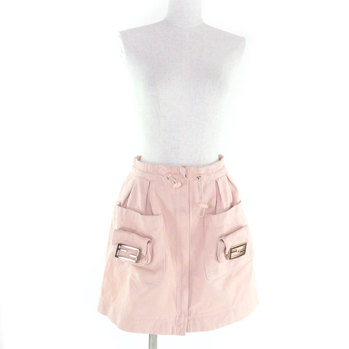 Great FENDI skirt pink cotton Women 38 FQ7439