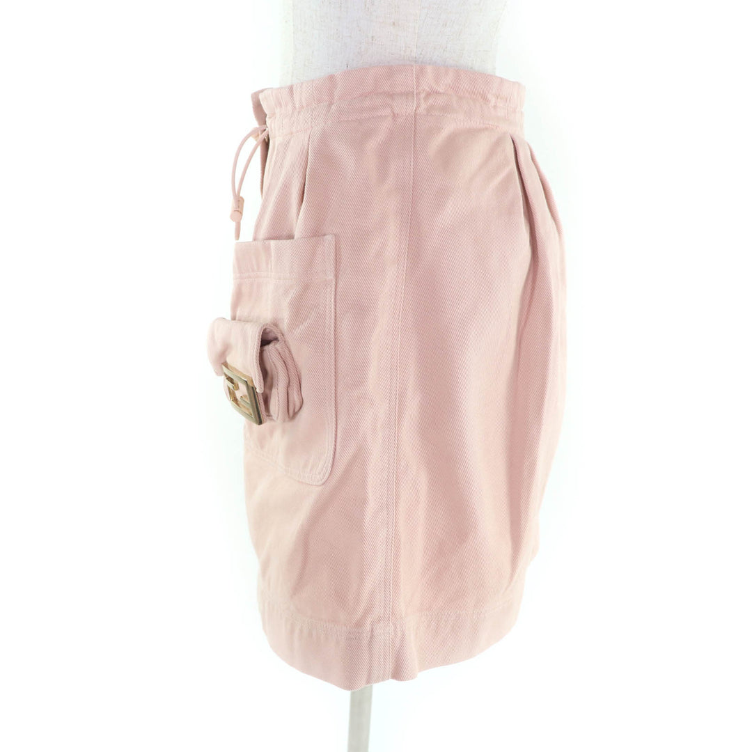 Great FENDI skirt pink cotton Women 38 FQ7439