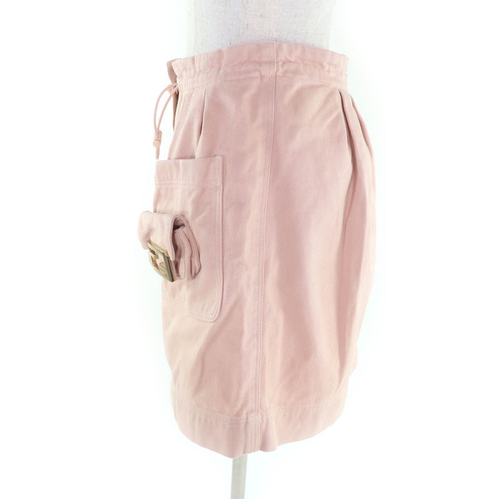 Great FENDI skirt pink cotton Women 38 FQ7439