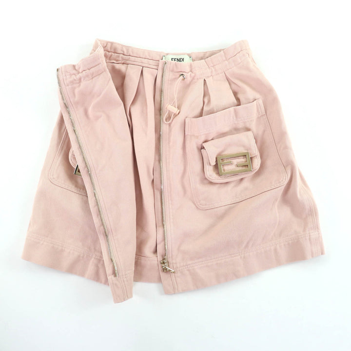 Great FENDI skirt pink cotton Women 38 FQ7439