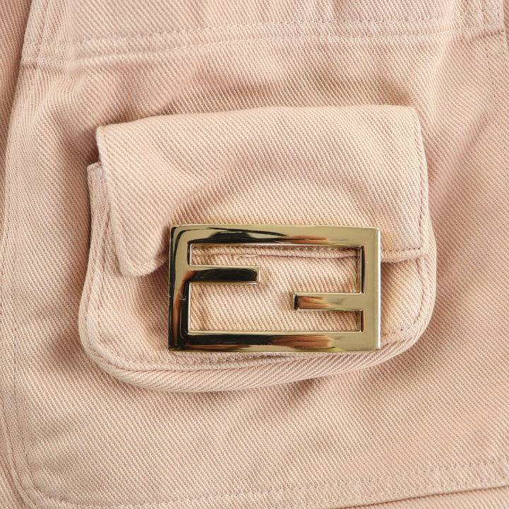 Great FENDI skirt pink cotton Women 38 FQ7439