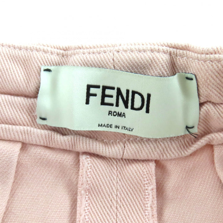 Great FENDI skirt pink cotton Women 38 FQ7439
